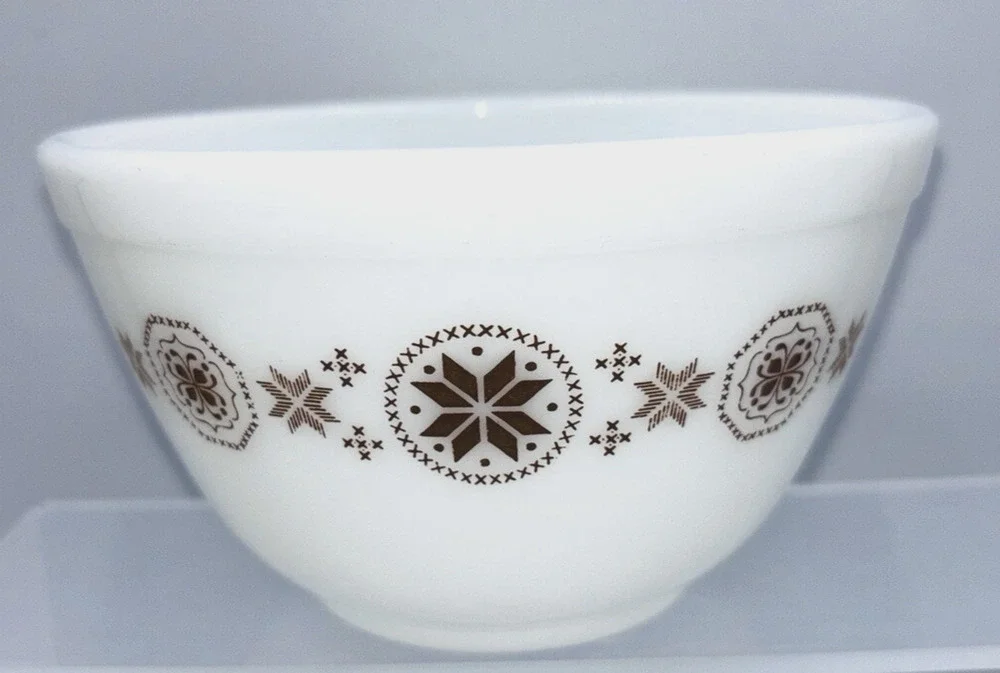 Pyrex Town & Country Brown Cinderella Nesting Mixing Bowls 401 6